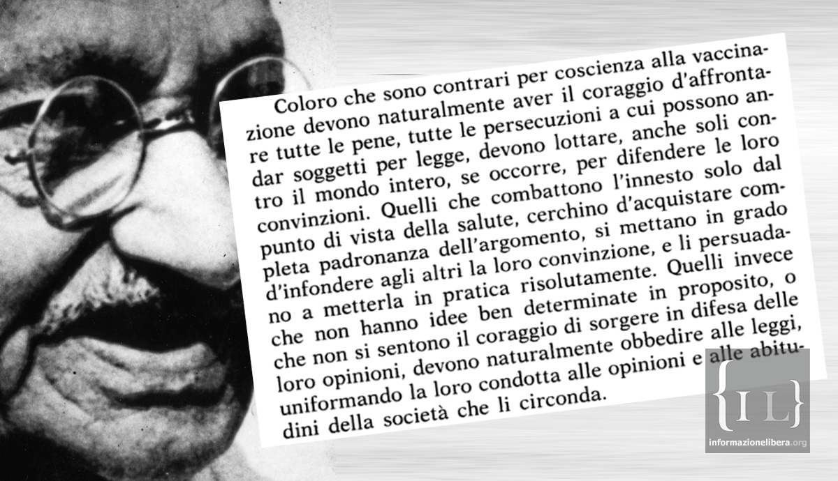 La vaccinazione vìola i precetti della morale e della religione