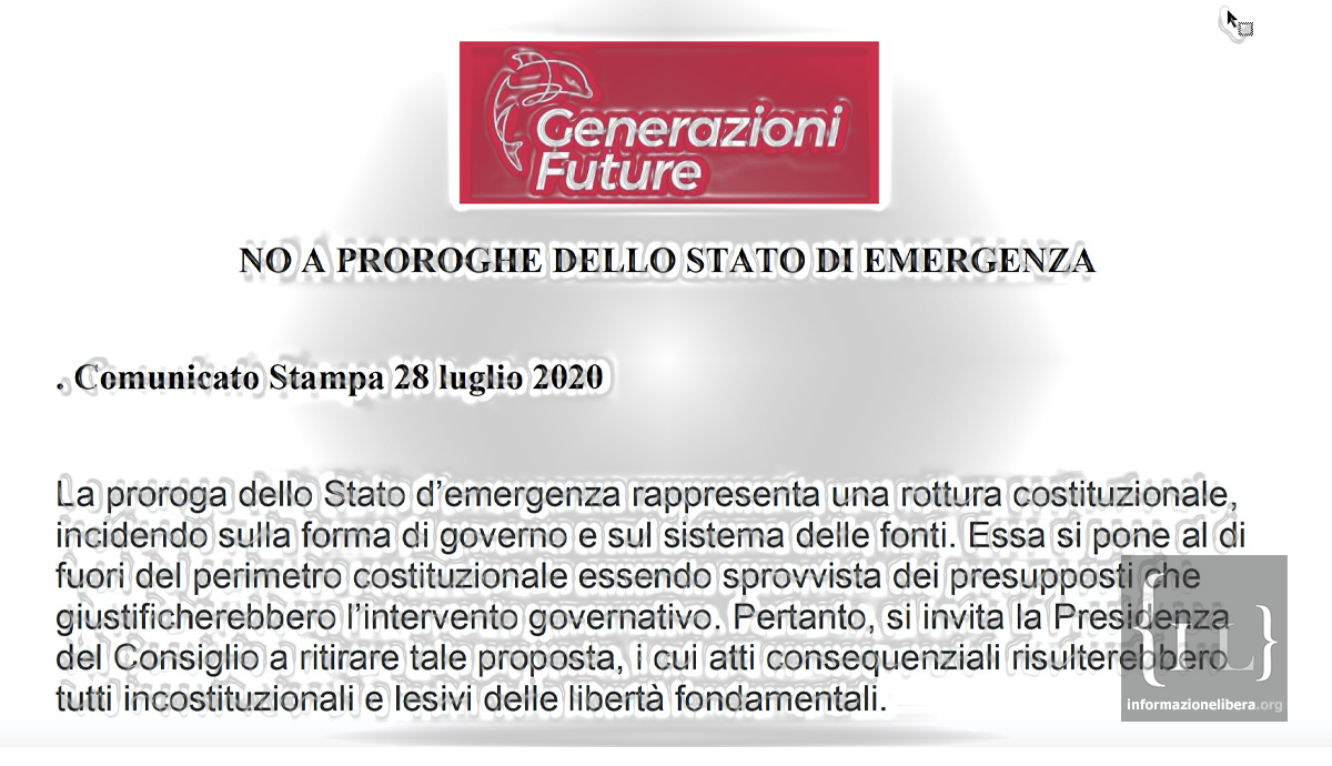 NO A PROROGHE DELLO STATO DI EMERGENZA