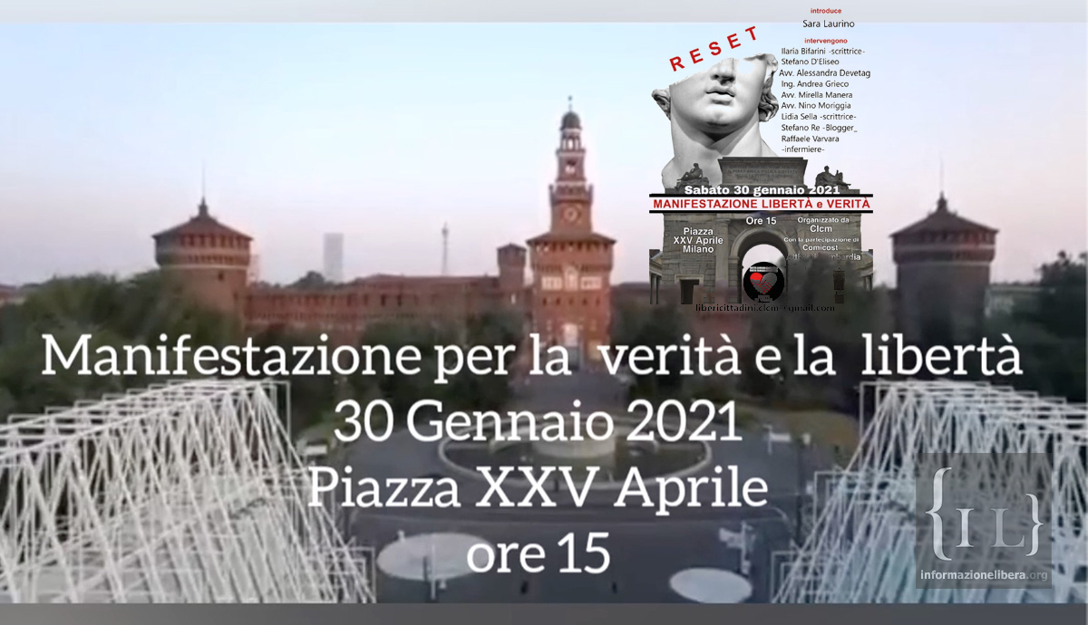 RESET | Manifestazione Libertà e Verità | 30 gennaio 2021