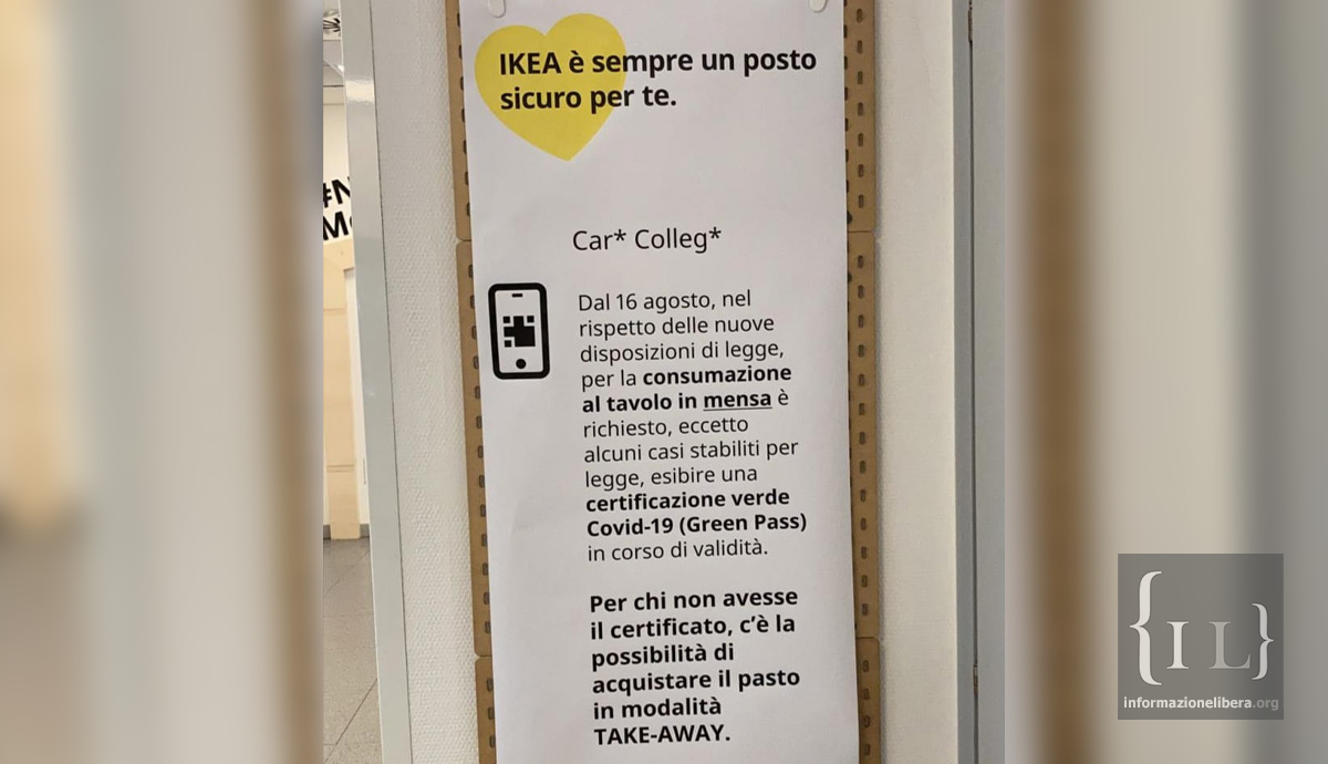 #GreenPass imposto alla mensa aziendale IKEA: clienti e dipendenti esprimono il loro disappunto