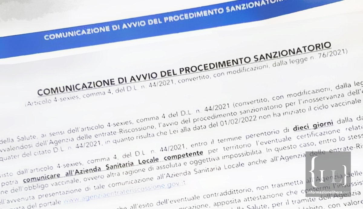 Comunicazione di avvio del procedimento sanzionatorio: over50 nel mirino di MinSalute e AdE